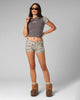 Loiter Women's Opaque Baby T-Shirt Black/Camo