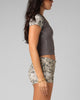 Loiter Women's Opaque Baby T-Shirt Black/Camo