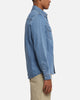 X-Large Denim Western Long Sleeve Shirt Mid Blue