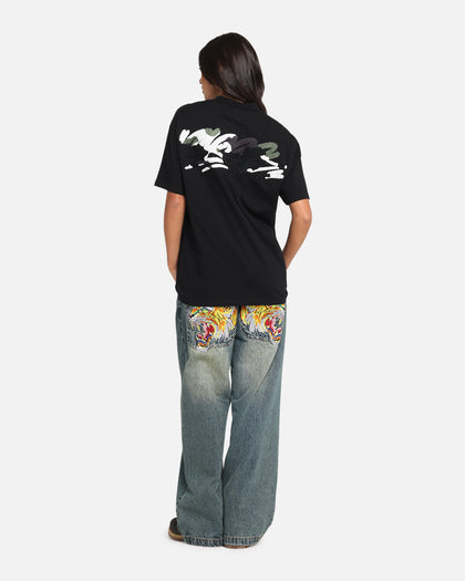 Carre Tag Mockneck T-Shirt Black