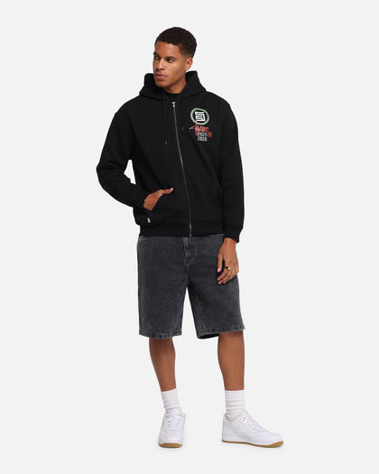S Double 25/26 Zip Through Hoodie Black
