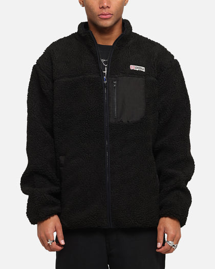 S Double High Pile Jacket Black