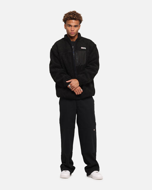 S Double High Pile Jacket Black