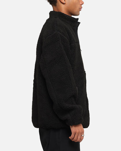 S Double High Pile Jacket Black