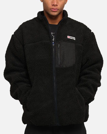 S Double High Pile Jacket Black