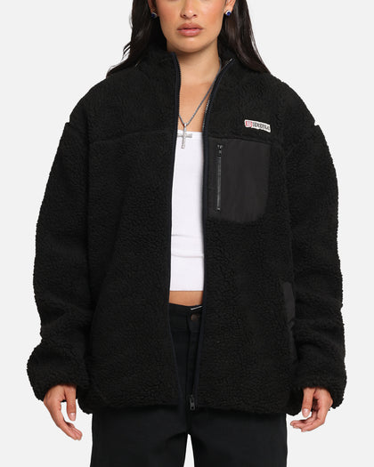 S Double High Pile Jacket Black