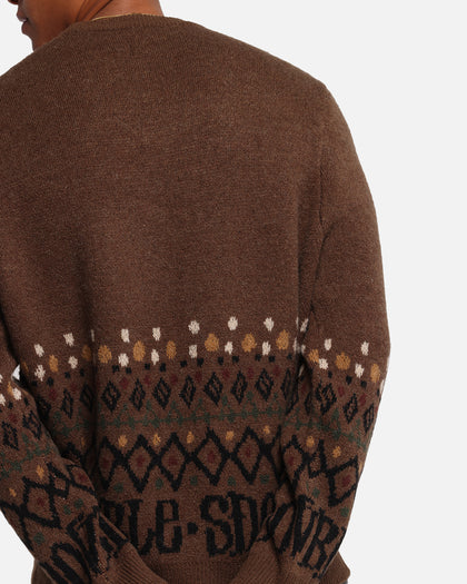 S Double Knitted Sweater Chocolate