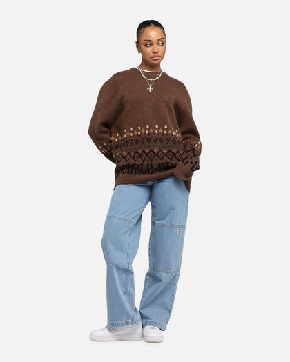 S Double Knitted Sweater Chocolate