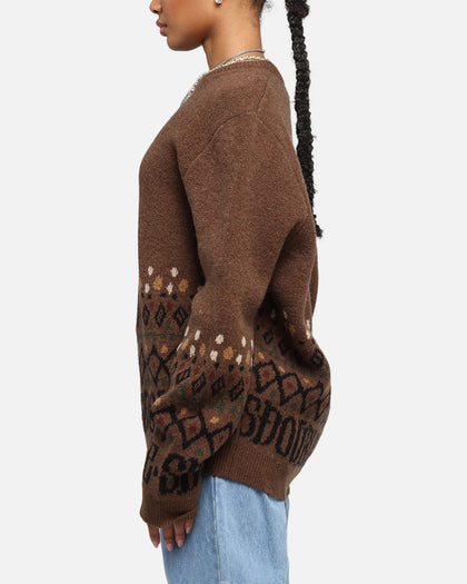 S Double Knitted Sweater Chocolate