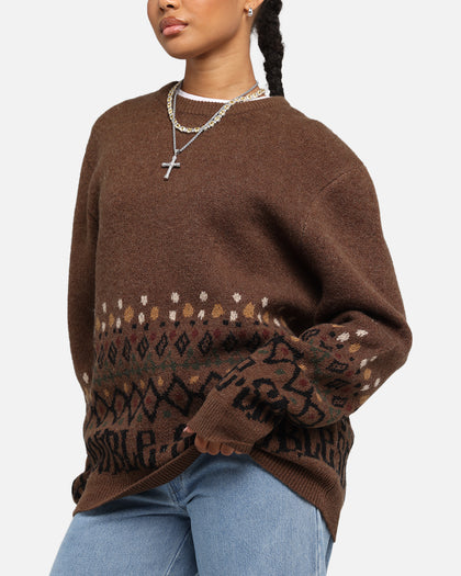 S Double Knitted Sweater Chocolate