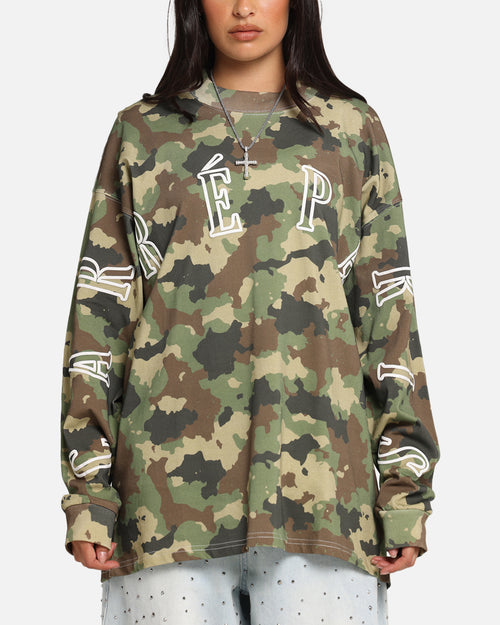 Carre Global Oversized Long Sleeve T-Shirt Camo