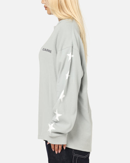 Carre Waffle Workwear Long Sleeve T-Shirt Grey