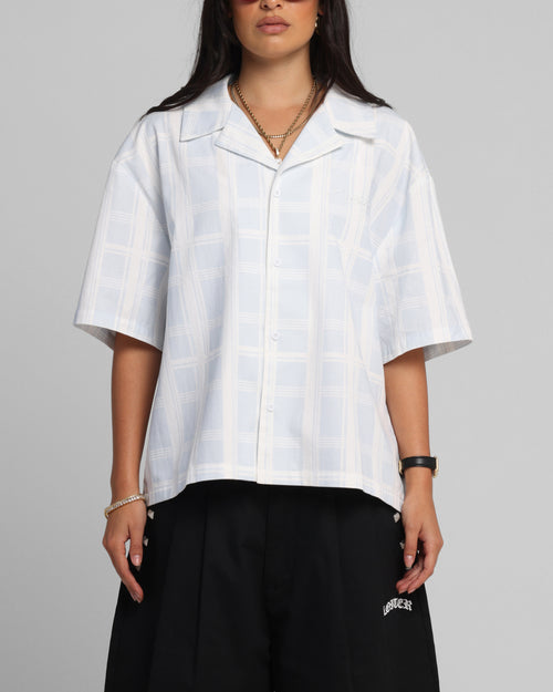 Loiter Daytona Button Up Shirt Blue Check