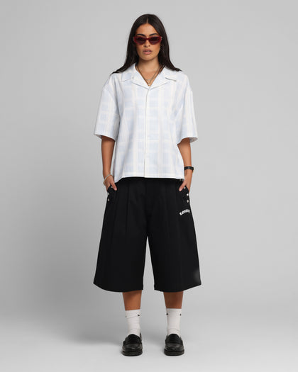 Loiter Daytona Button Up Shirt Blue Check