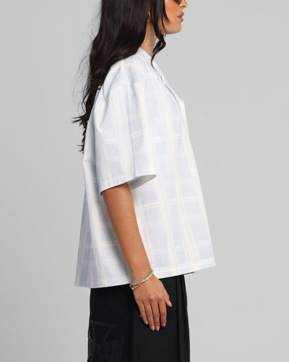 Loiter Daytona Button Up Shirt Blue Check