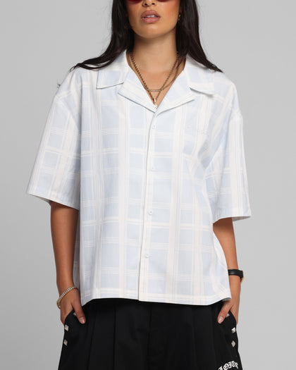 Loiter Daytona Button Up Shirt Blue Check