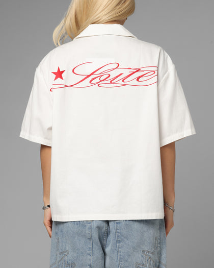 Loiter Daytona Button Up Shirt White