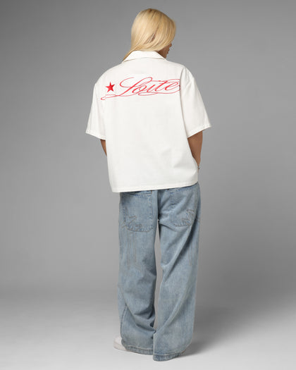 Loiter Daytona Button Up Shirt White