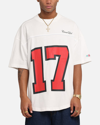 Carre Hitta Grid Iron T-Shirt Off White/Red