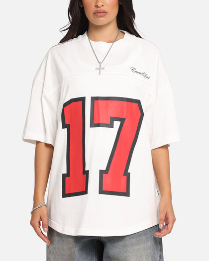 Carre Hitta Grid Iron T-Shirt Off White/Red