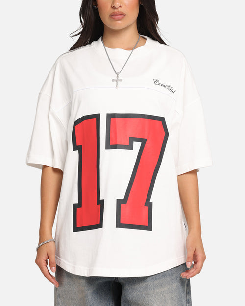Carre Hitta Grid Iron T-Shirt Off White/Red