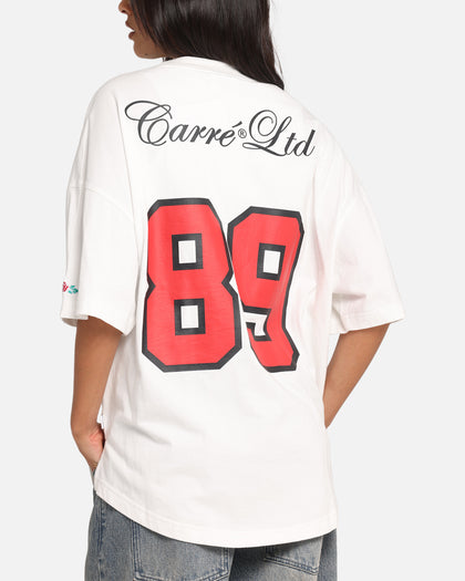 Carre Hitta Grid Iron T-Shirt Off White/Red