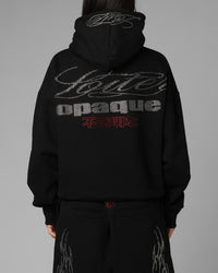 Loiter Opaque Rhinestone Premium Hoodie Black