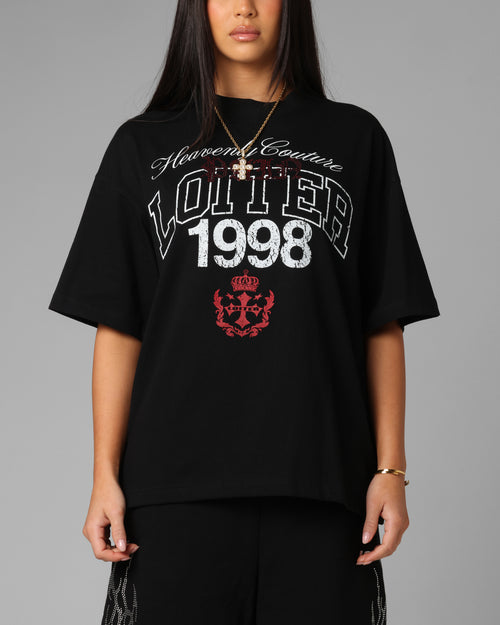 Loiter Drop Out Vintage T-Shirt Black