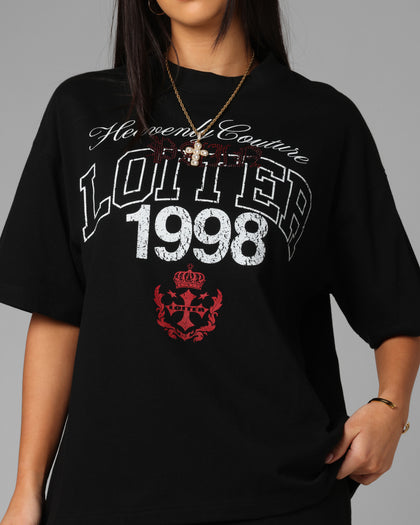 Loiter Drop Out Vintage T-Shirt Black