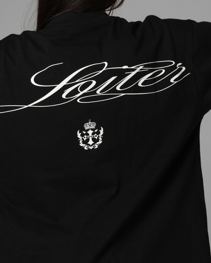 Loiter Drop Out Vintage T-Shirt Black