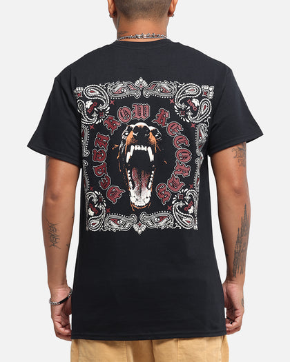 Deathrow Records Doberman Bandana T-Shirt Black