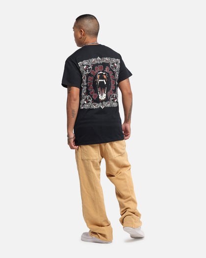 Deathrow Records Doberman Bandana T-Shirt Black