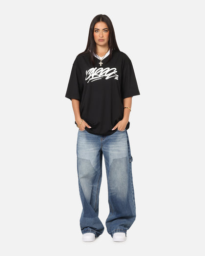 Carre Graffiti Jersey T-Shirt Black