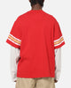 Mitchell & Ness San Francisco 49ers Waffle Mock Layer Long Sleeve T-Shirt Red
