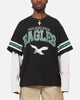Mitchell & Ness Philadelphia Eagles Waffle Mock Layer Long Sleeve T-Shirt Black