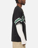 Mitchell & Ness Philadelphia Eagles Waffle Mock Layer Long Sleeve T-Shirt Black