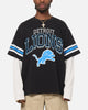 Mitchell & Ness Detroit Lions Waffle Mock Layer Long Sleeve T-Shirt Black