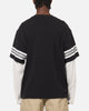 Mitchell & Ness Oakland Raiders Waffle Mock Layer Long Sleeve T-Shirt Black