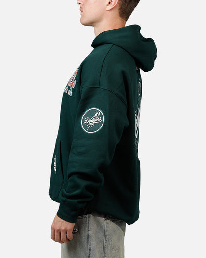 Pro Standard Los Angeles Dodgers Tapestry 2.0 Hoodie Dark Green