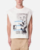 MNML Distressed Sleeveless Tank Antique White