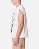 MNML Distressed Sleeveless Tank Antique White
