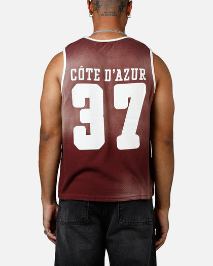 MNML Jersey Pinnie Tank Burgundy