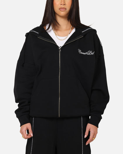 Carre Script Hoodie Black