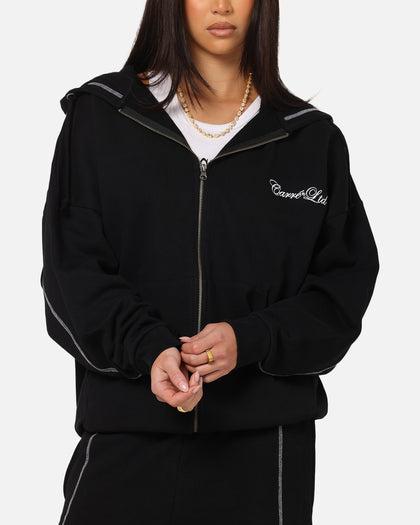 Carre Script Hoodie Black