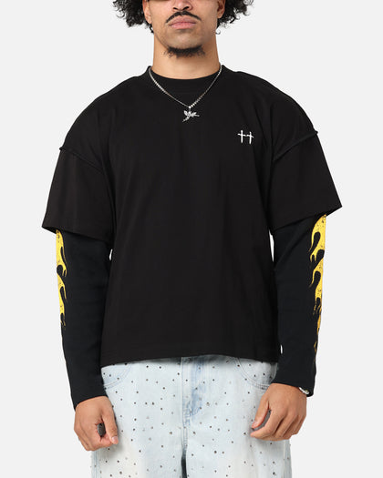 Saint Morta La Flame Long Sleeve T-Shirt Black