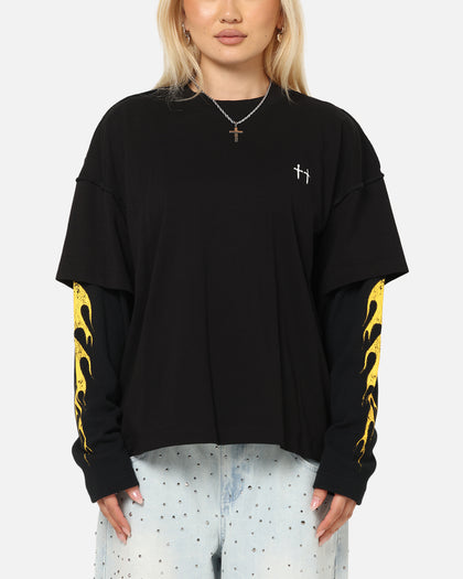 Saint Morta La Flame Long Sleeve T-Shirt Black
