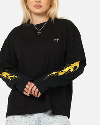 Saint Morta La Flame Long Sleeve T-Shirt Black