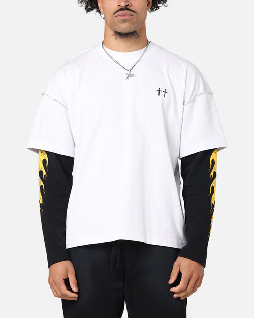 Saint Morta La Flame Long Sleeve T-Shirt White/Black