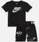 Nike Kids' Club Brand Energy Shorts Set Black