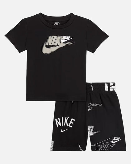 Nike Kids' Club Brand Energy Shorts Set Black